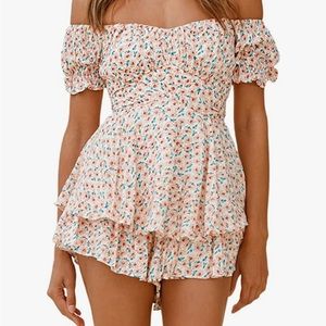 Brand new Amazon floral romper